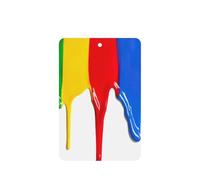 Ambientador de pintura con estampado de salpicaduras, 10 piezas, hojas colgantes perfumadas para coche, hoja de ambientador con cuerda para coche y hogar