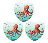 Ambientador de pulpo gigante para coche, 3 unidades, tarjetas perfumadas, lindas tarjetas aromáticas blancas de larga duración, aromas de autos nuevos para mujeres y hombres, ambientador natural con