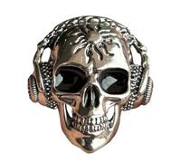 Ambientador de ventilación de coche, adorno de ventilación de Halloween, calavera de Halloween con auriculares, difusor de perfume automático con clip de ventilación para la mayoría de vehículos