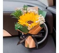 Ambientador difusor de aire para coche, clip de ventilación de tulipán, ramo de flores de tulipán, clip de perfume de aromaterapia, mini ramo de aire, clip de ventilación de coche, decoración interior
