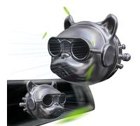 Ambientador difusor de coche, clips de ventilación de coche con diseño bulldog francés, eliminador de olores, accesorios de decoración, regalo de olor agradable para amigos, compañeros de trabajo