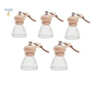 Ambientador difusor de coche de 5 piezas, botella difusora recargable para carruajes, salas de estudio, dormitorios y armarios, 8 ml
