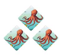 Ambientador gigante de pulpo para coche, 3 unidades, tarjetas perfumadas, lindas y grises, ambientadores de coche de larga duración, para mujeres, hombres, ambientador natural con cordón para