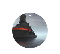 Ambientador gigante para coche, con impresión nuclear, 10 unidades, hojas colgantes perfumadas con cuerda para el hogar