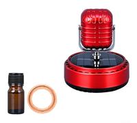 Ambientador giratorio para coche con energía solar para difusión y eliminación continua del aroma (B)