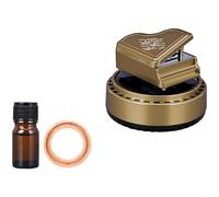 Ambientador giratorio para coche con energía solar para difusión y eliminación continua del aroma (E)