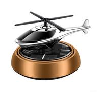 Ambientador giratorio sostenible con adorno de avión, diseñado para coche y uso en interiores, con tabletas de aroma de extracto de plantas (colonia dorada)