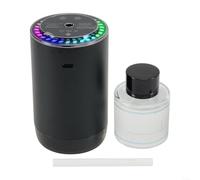 Ambientador inteligente para automóvil con niebla ajustable de 3 niveles, difusor de aroma inalámbrico recargable con proyección estrellada para interior automático (A)