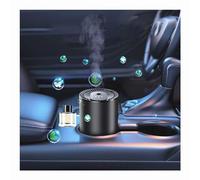 Ambientador inteligente para coche, 50 ml, difusor ultrasónico de aromaterapia, humidificador portátil para coche y uso doméstico, arranque y parada automáticos, 3 modos, 4 principios de frescura