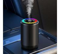 Ambientador inteligente para coche con luz de ritmo LED, difusor de fragancia de 50 ml, sensor de vibración inteligente, encendido/apagado automático, dispositivo de aroma de coche que funciona con