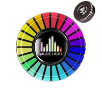 Ambientador LED para coche, difusor de aroma iluminado para coche, dispensador de fragancia automático, ambientador de aire con aplicación de aromaterapia, control remoto, multicolor, sonido activo,