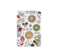 Ambientador mexicano con símbolos de salsa impresa, 10 piezas, tarjetas colgantes para coche, hojas de ambientador con cuerda para coches y hogar