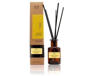 Ambientador Mikado Cachemir y Vainilla 1991 - 100 ml - SYS Aromas | Difusor con Varillas de Ratán - Aroma Dulce y Cálido - Larga Duración - Ideal para Hogar, Oficina, Baño - con 5 Varillas