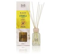 Ambientador Mikado Citronela Mármol 50ml SYS Aromas. Fragancia Natural Antimosquitos. Repelente de Insectos. Aroma Fresco. Protege tu Hogar. Fabricado en España.