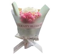 Ambientador Olor A Nuevo 3D Un ramo de flores Forma Ventilación Coche Amor Piedra de Perfume creativo Difusor de coche Clip de perfume Acondicionamiento Interior del coche Difusor De (E, One Size)