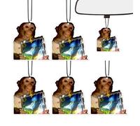 Ambientador para automóvil,5 piezas de largo tiempo seguro colgante aromaterapia,Accesorios de perfumes de coche | Para autocaravana, camión, automóvil, sedán, recogida, espejos retrovisor, Armoi