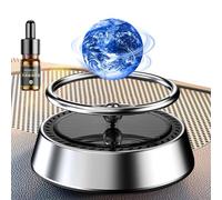 Ambientador Para Automóvil - Madera De Haya, 3,15 X 3,15 X 3,27 Pulgadas CarSolar Aromaterapia Con Energía Solar | Difusor Giratorio Activado Por Energía Solar Difusión De Natural Para Vehículos