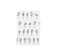 Ambientador para coche, 10 unidades, diseño de lenguaje de señas, para colgar en el coche, accesorios para colgar en el coche, con cuerdas para decoración