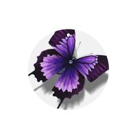 Ambientador para coche, 10 unidades, diseño de mariposas moradas, accesorios para colgar en el coche, con cuerdas para decoración