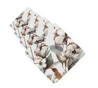 Ambientador para coche, 4 piezas, ambientador para coche, tabletas de aromaterapia, flores de algodón, vintage, acuarela, colgante, fragancia, tarjetas perfumadas, divertidas hojas colgantes para