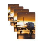 Ambientador para coche, 4 unidades, ambientador para coche, aromaterapia, tabletas, avión en la luz de la noche, tarjetas perfumadas, divertidas hojas colgantes perfumadas para dormitorio, armario,