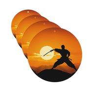 Ambientador para coche, 4 unidades, ambientador para coche, aromaterapia, tabletas, silueta de sol y karate, tarjetas perfumadas, divertidas hojas colgantes perfumadas para dormitorio, armario,