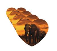 Ambientador para coche, 4 unidades, ambientador para coche, tabletas de aromaterapia, atardecer, padres e hijos, elefante, tarjetas perfumadas, divertidas hojas colgantes perfumadas para dormitorio,