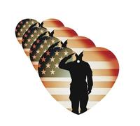 Ambientador para coche, 4 unidades, para tabletas de aromaterapia, agradecimiento, soldado, saludo, bandera de América, tarjetas perfumadas, divertidas hojas colgantes para dormitorio, armario,