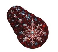 Ambientador para coche, 4 unidades, para tabletas de aromaterapia, Navidad, copo de nieve, tarjetas perfumadas, divertidas hojas colgantes para dormitorio, armario, zapatero