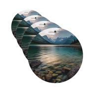 Ambientador para coche, 4 unidades, para tabletas de aromaterapia, parque nacional glaciar, tarjetas perfumadas, divertidas hojas colgantes para dormitorio, armario, zapatero