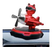 Ambientador para coche, alimentado por energía solar, giratorio, difusor de ambientador, gafas de ojos para perros, accesorios de decoración de salpicadero, elegante y funcional, 3,35 x 4,13 pulgadas