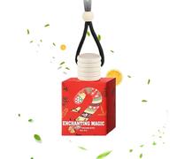 Ambientador para coche, ambientador de aire con aroma de Navidad, decoración interior de teoría aromática de larga duración, para festivas, automovilistas, espejo adelgazante