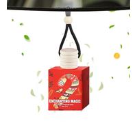 Ambientador para coche, ambientador de aire de Navidad, aroma de coche, teoría de aromas de larga duración, decoración interior para fiestas festivas, automovilistas, espejo adelgazante
