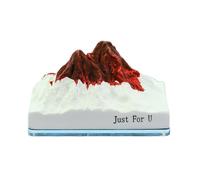 Ambientador para coche, ambientador de coche, forma de montaña de nieve, pequeño perfume, degradación de olores de larga duración para el cuarto de baño