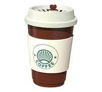 Ambientador para coche, ambientador de perfume automático, forma de taza de café, ambientadores de coche, refrescante, eliminador de olores para automóvil