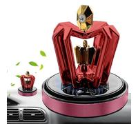 ambientador para coche, ambientador solar para coche, difusor de perfume de corona giratoria con energía solar | Ambientador de larga duración, decoración del hogar del automóvil para SUV,