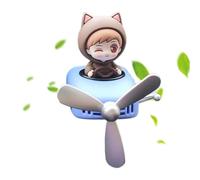 Ambientador para Coche,Ambientadores de Ventilación de Salida de Aire de Hélice,Eliminador de olores con forma de avión de dibujos animados - Divertido eliminador de olores, decoración interior de hab
