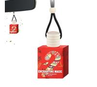 Ambientador para coche, aroma de Navidad, aroma de coche, colgante de espejo, bola perfumada regalo para viajes, hombres y mujeres, ambiente de bienestar
