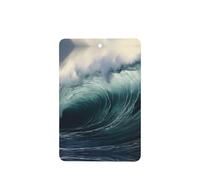 Ambientador para coche con estampado de olas grandes en el mar, paquete de 6 ambientadores de coche con aroma a lavanda, tarjeta para coche y hogar