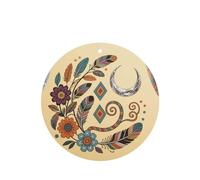 Ambientador para coche con flores y plumas, difusor de fragancia colgante para coche, hogar y más, juego de 4 piezas