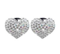 Ambientador para coche con forma de corazón, color blanco, 2 unidades