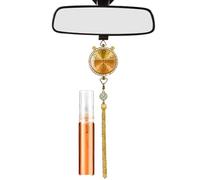 Ambientador para coche, con forma de reloj, difusor de perfume de coche, adornos elegantes para automóviles, espejos retrovisores para vehículos