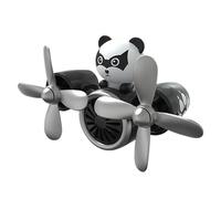 Ambientador para coche de animales, clip de ventilación, difusor de coche piloto de animales, hélice giratoria, aire fresco para coches, lindas imágenes de piloto de animales, hélice giratoria