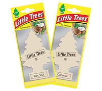 Ambientador para coche de Little Trees, paquete doble, coco