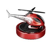 Ambientador Para Coche - Decoración Para Salpicadero Con Diseño Helicóptero Y Energía Solar | Desodorizante Natural para Baño, Trabajo y Mascotas