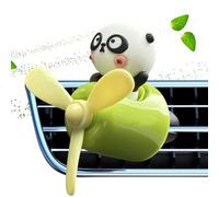 Ambientador Para Coche - Difusor Aire Panda Piloto Ventilador Creativo Perfume Auto | Aromaterapia Fragancia Decoración Salida Aire Habitación Interior Automóvil