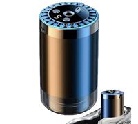 Ambientador para coche - Difusor de aceites esenciales, difusor de aceite, funciona con pilas, mantiene 5 niveles neutralizador de olores con proyección de luz para oficina humidificador para