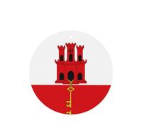 Ambientador para coche, diseño de bandera de Gibraltar, difusor de fragancia colgante para coche, hogar y más, juego de 4 piezas