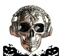 Ambientador para coche, diseño de calavera con clips de ventilación para coche, diseño retro de calavera