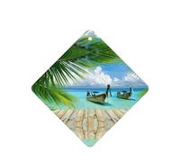 Ambientador para coche, hojas de coco, 10 piezas, ambientador para coche, hojas de ambientador con cuerda para coches y hogar
